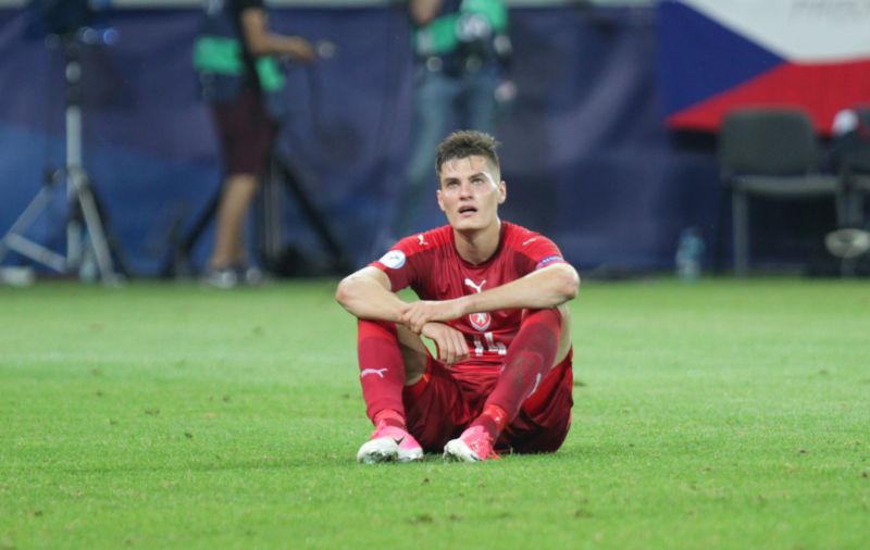 Talentovaný fotbalista Patrik Schick v reprezentačním dresu. 