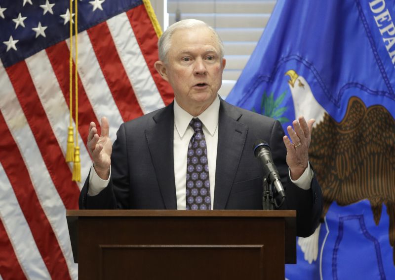 Ministr spravedlnosti Spojených států Jeff Sessions.