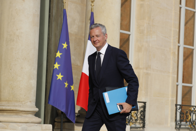 Francouzský ministr financí Bruno Le Maire.