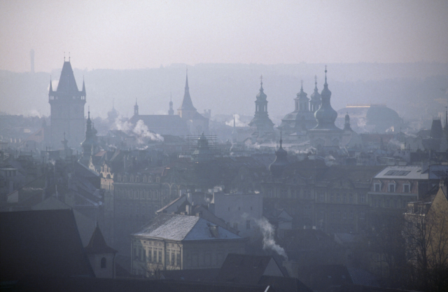 Praha ve smogu. Praha ve smogu.