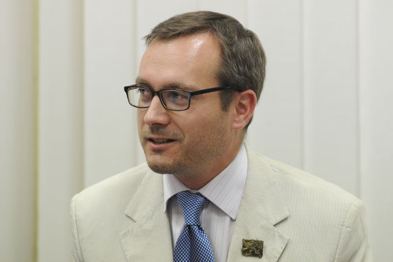 Předseda krajně pravicové Národní demokracie Adam B. Bartoš.