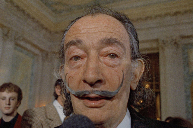 Malíř Salvador Dalí.