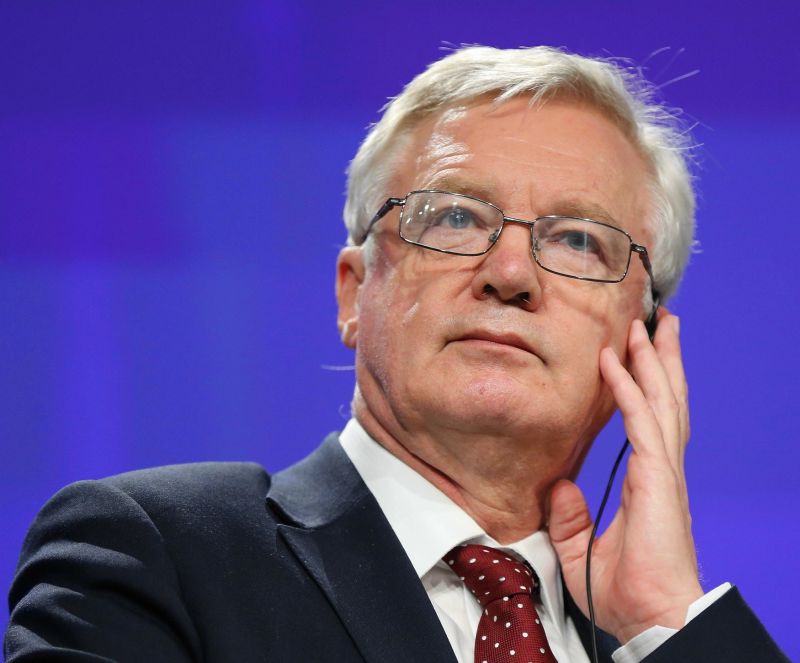 Ministr pro odchod Británie z EU David Davis.