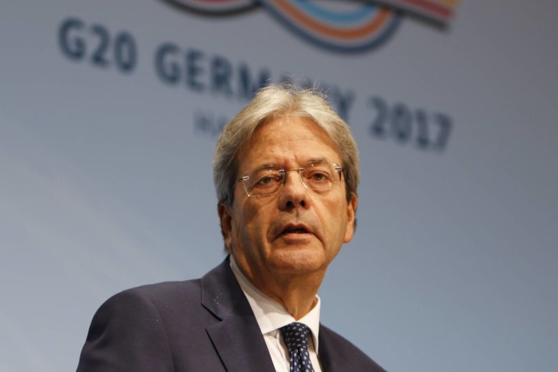 Italský premiér Paolo Gentiloni.