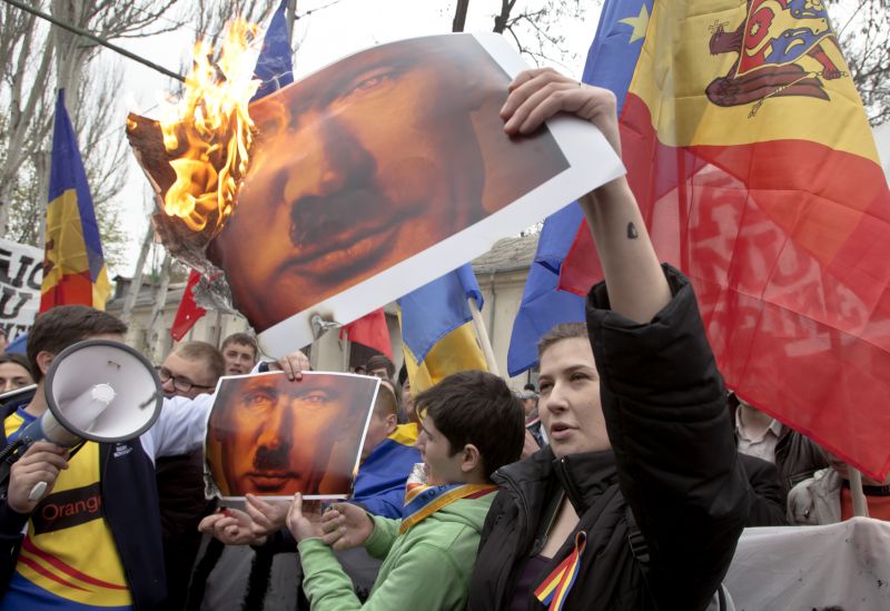 Protiruské protesty v Moldávii 2014. Protiruské protesty v Moldávii 2014.