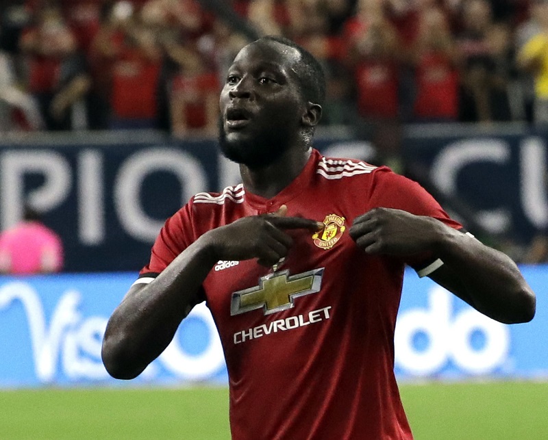 Romelu Lukaku v dresu Manchesteru United. 