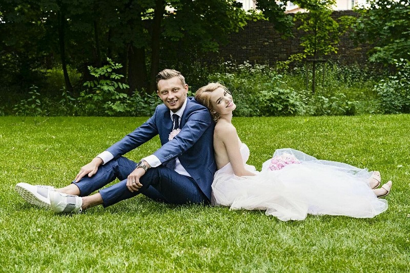 Ladislav Krejčí se svou ženou Kristýnou. Ladislav Krejčí se svou ženou Kristýnou.