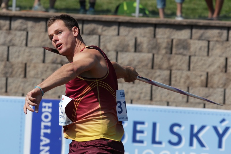 Oštěpař Petr Frydrych. 