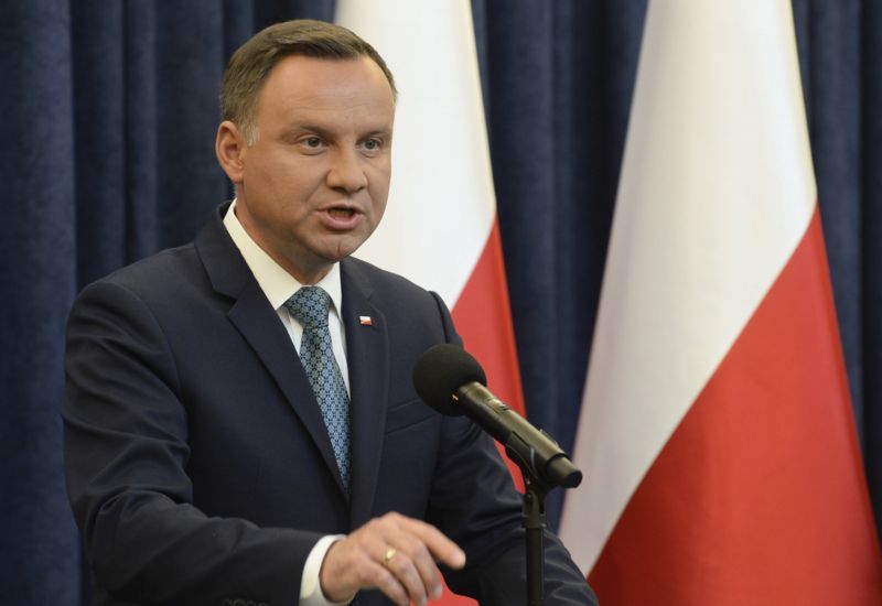 Polský prezident Andrzej Duda. Polský prezident Andrzej Duda.