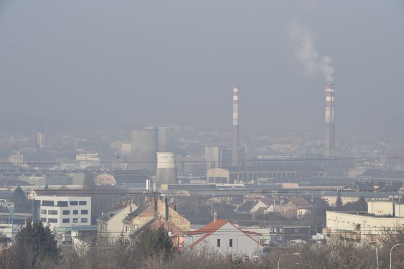Smogová situace, Brno.