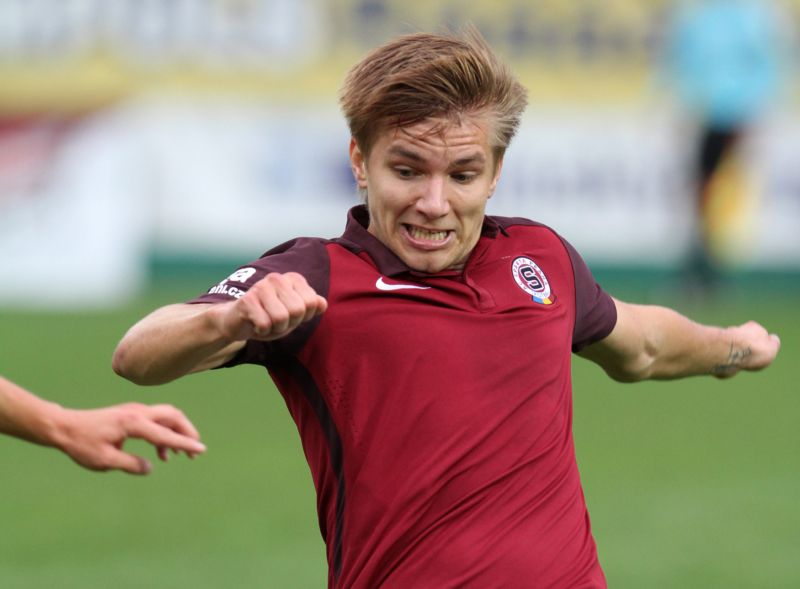Fotbalista pražské Sparty Martin Frýdek. 