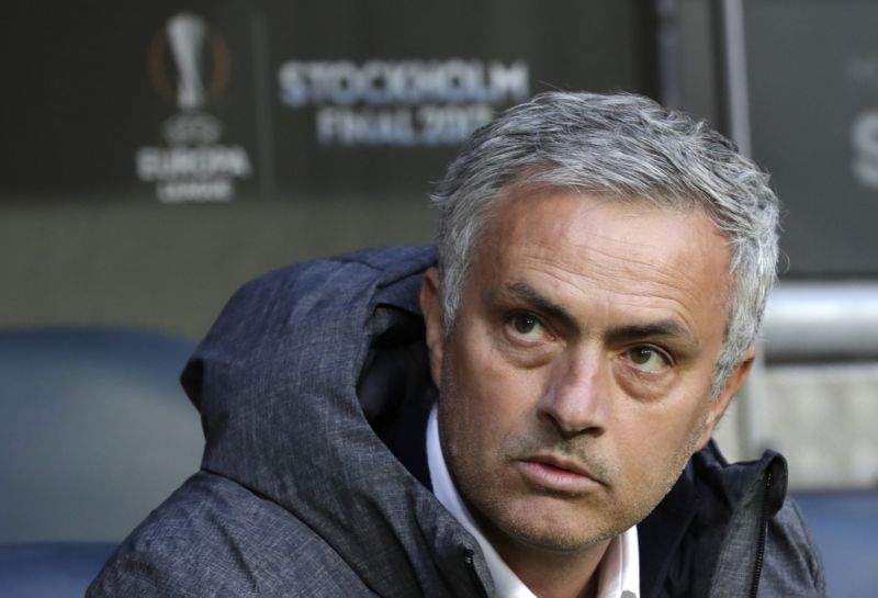 Portugalský trenér Manchesteru United José Mourinho.