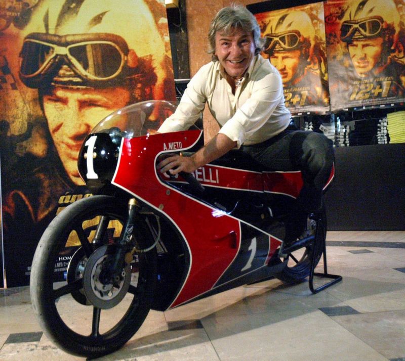 Legendární motocyklový závodník Ángel Nieto.