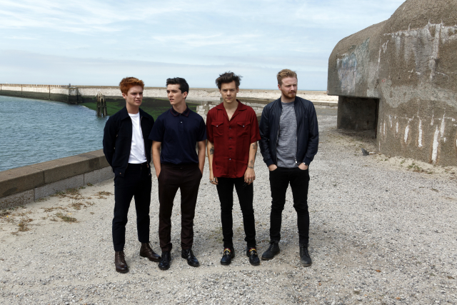 Na snímku zleva herci Tom Glynn-Carney, Fionn Whitehead, Harry Styles a Jack Lowden. Na snímku zleva herci Tom Glynn-Carney, Fionn Whitehead, Harry Styles a Jack Lowden.