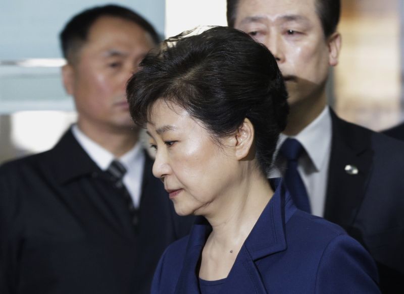 Jihokorejská exprezidentka Pak Kun-hje. 