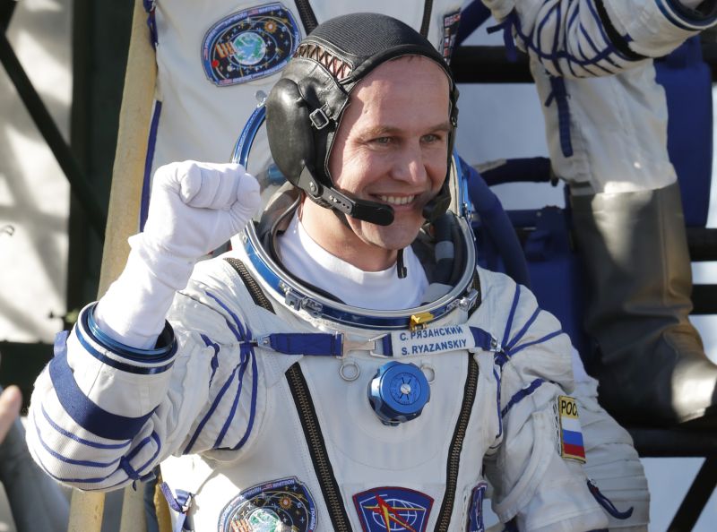 Ruský kosmonaut Sergey Ryazanskiy, člen mise na ISS.