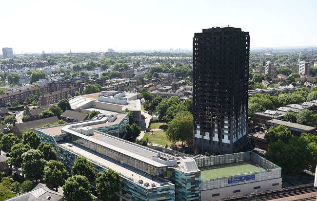 Grenfell Tower v Londýně.
