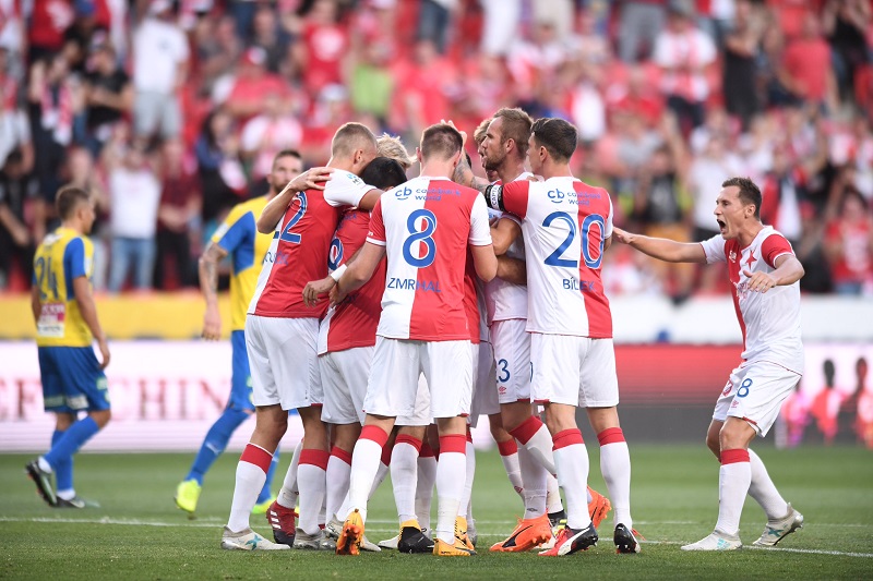 Fotbalisté Slavie porazili v 1. kole fotbalové ligy Teplice.