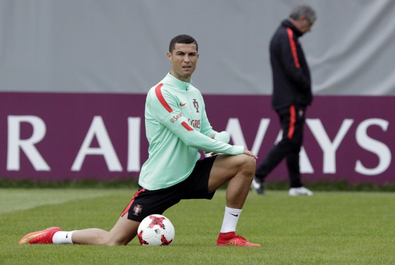 Kapitán portugalské reprezentace Cristiano Ronaldo.