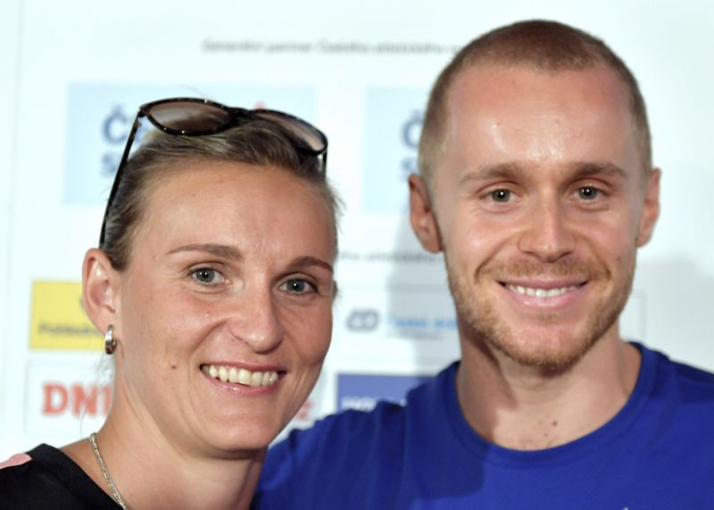 Oštěpaři Jakub Vadlejch a Barbora Špotáková. Oštěpaři Jakub Vadlejch a Barbora Špotáková.