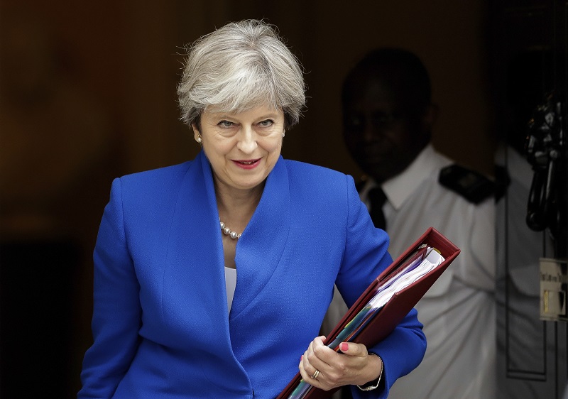Britská premiérka Theresa Mayová. Britská premiérka Theresa Mayová.