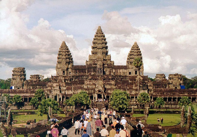 Chrámový komplex Angkor Vat.