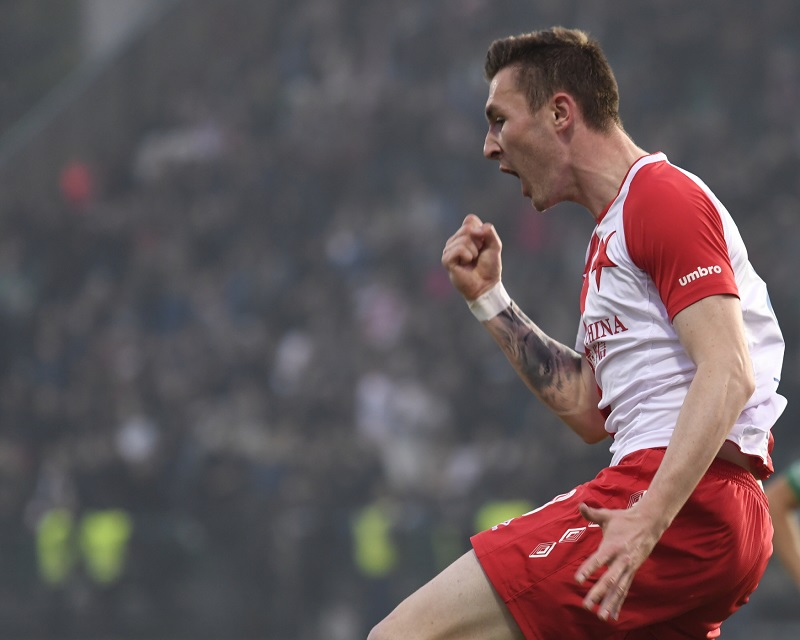 Záložník pražské Slavie Jaromír Zmrhal (ilustrační foto).