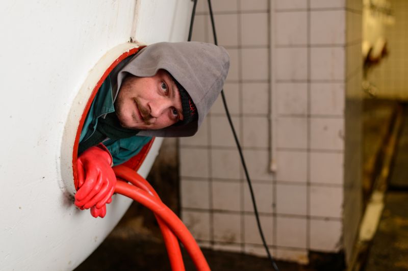 Sklepmistr pivovaru Dudák Zdeněk Novák. Sklepmistr pivovaru Dudák Zdeněk Novák.