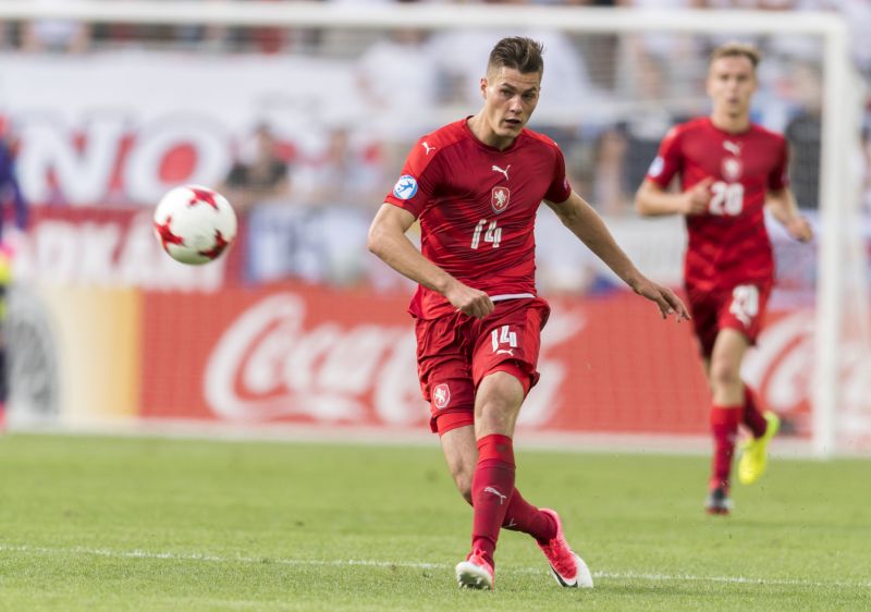 Patrik Schick v dresu české reprezentace. Patrik Schick v dresu české reprezentace.