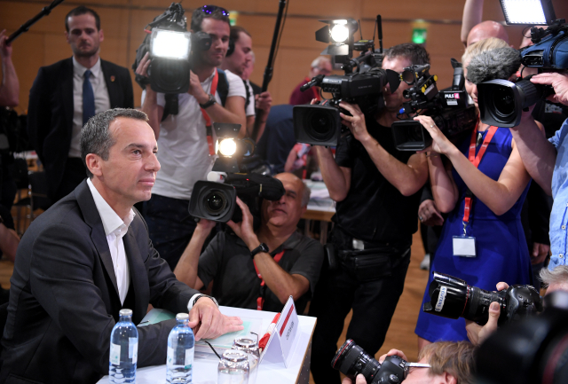 Rakouský kancléř Christian Kern.