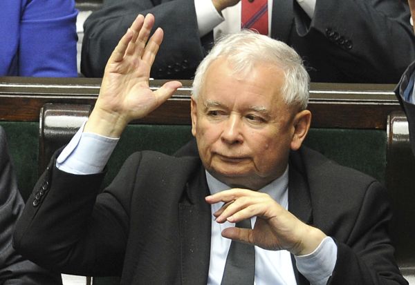 Předseda strany Právo a spravedlnost Jaroslaw Kaczyński.