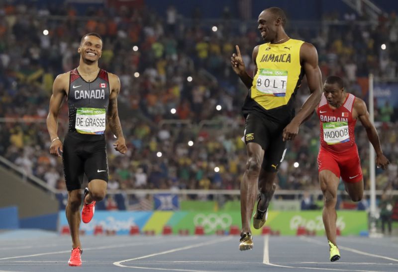 Atletický šampion Usain Bolt.