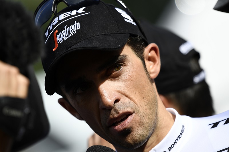 Cyklista Alberto Contador.