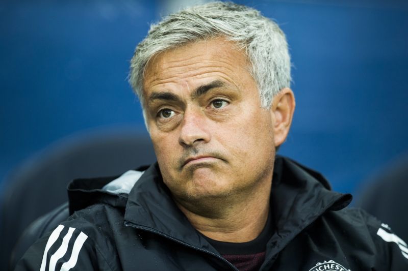 Trenér Manchesteru José Mourinho.