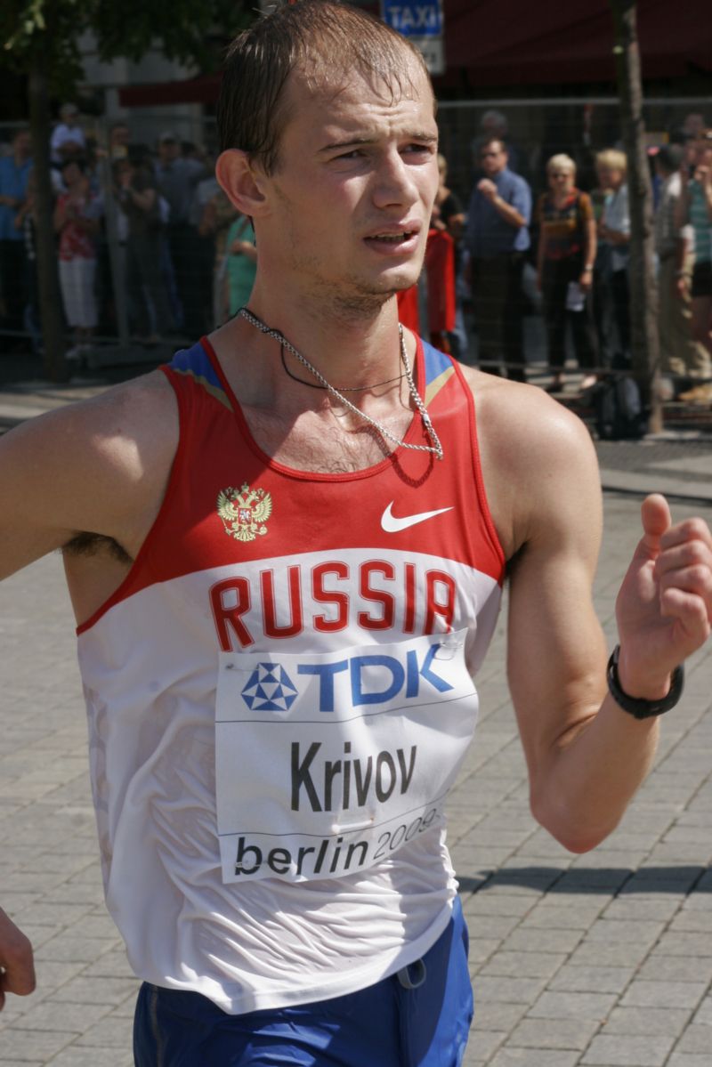 Ruský chodec Andrej Krivov.