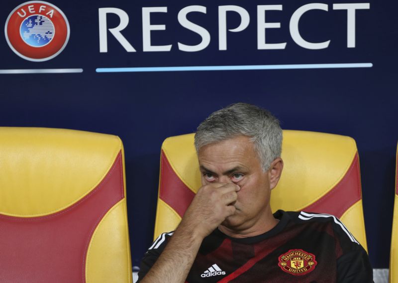 Portugalský trenér Manchesteru United José Mourinho.