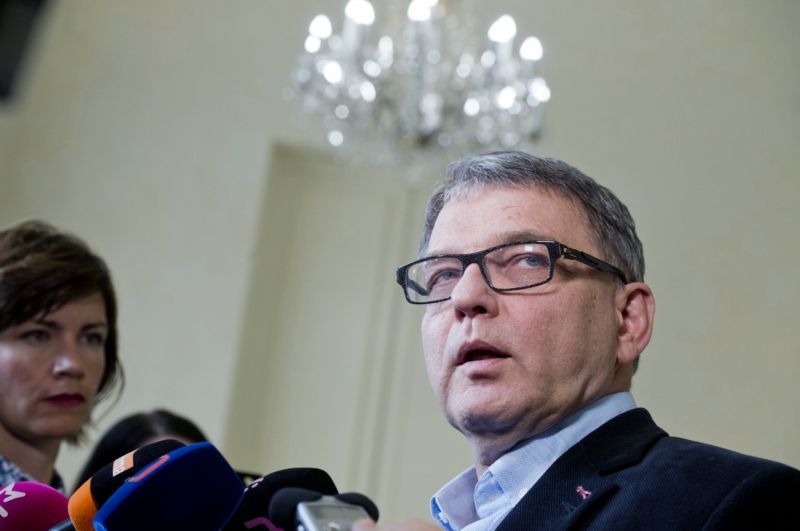Volební lídr ČSSD a ministr zahraničí Lubomír Zaorálek. 