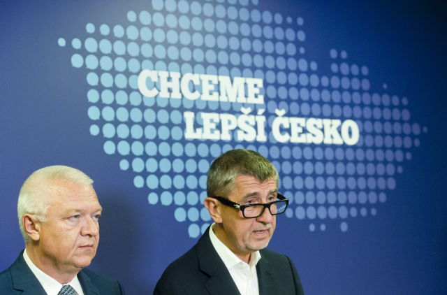 Jaroslav Faltýnek a Andrej Babiš (oba ANO). 