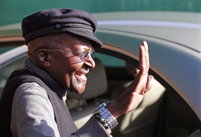 Jihoafrický aktivista Desmond Tutu.