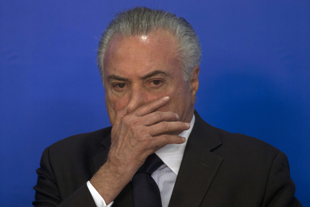 Brazilský prezident Michel Temer.