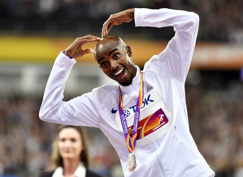 Hvězda světové atletiky Mohamed Farah.