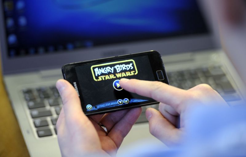 Mobilní hra Angry Birds: Star Wars.
