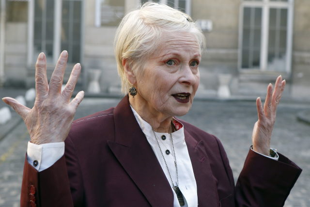 Uznávaná designérka Vivienne Westwoodová. Uznávaná designérka Vivienne Westwoodová.