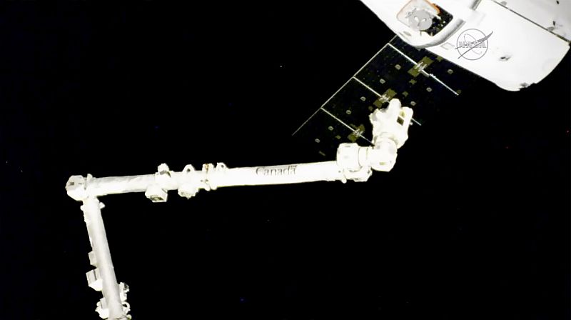 Vesmírná loď Dragon společnosti SpaceX.