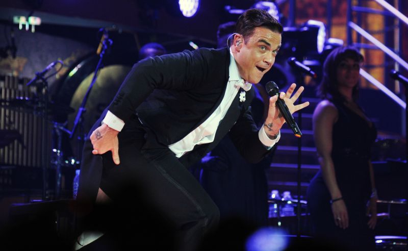 Britský zpěvák Robbie Williams.