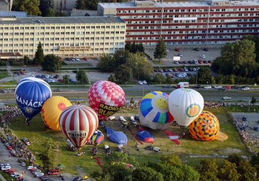 Podívaná se naskytla v okolí hradu Bouzov na Olomoucku.