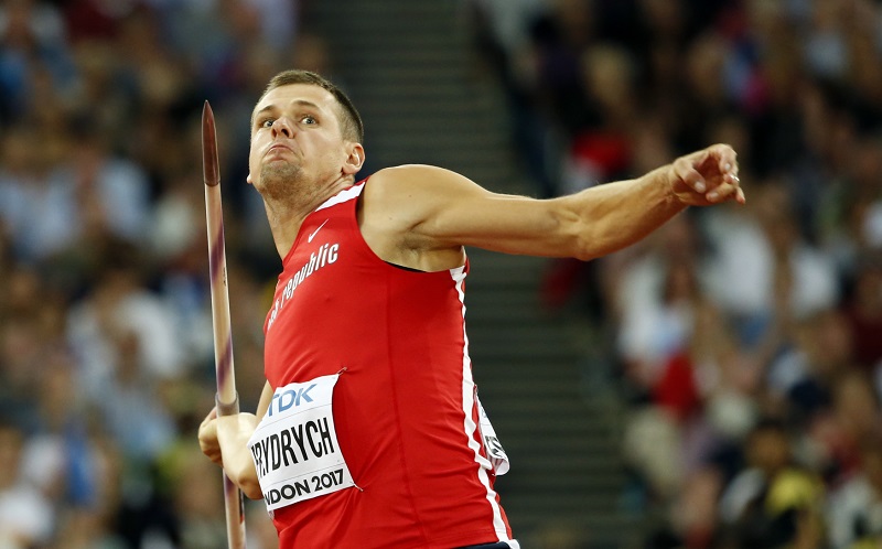 Oštěpař Petr Frydrych na MS v Londýně. Oštěpař Petr Frydrych na MS v Londýně.