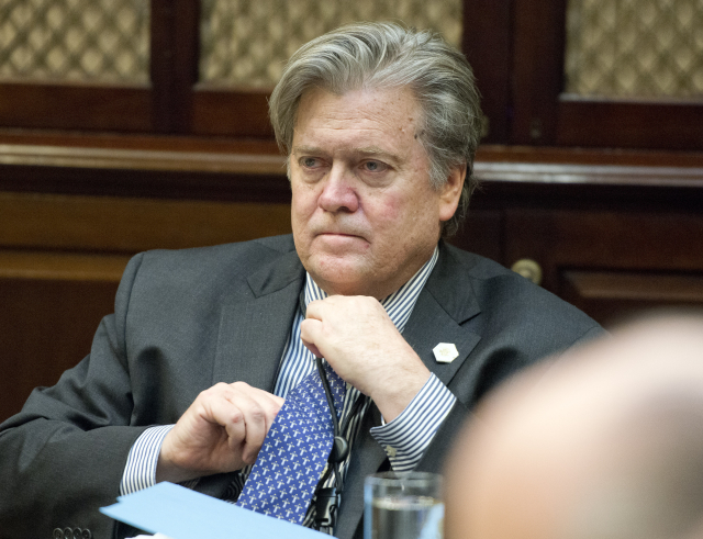 Bývalý stratég Bílého domu Steve Bannon. Bývalý stratég Bílého domu Steve Bannon.