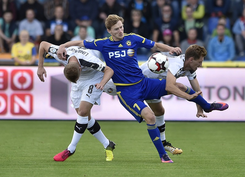 Fotbalisté Plzně v zápase proti Jihlavě ve čtvrtém kole fotbalové ligy.
