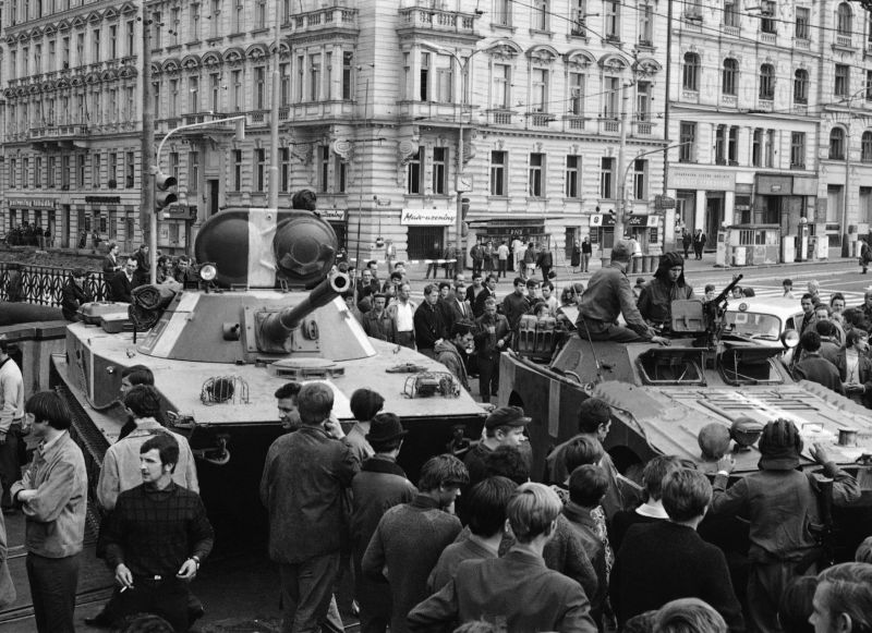 Okupace sovětskými vojsky 1968.